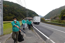 安佐工場周辺清掃